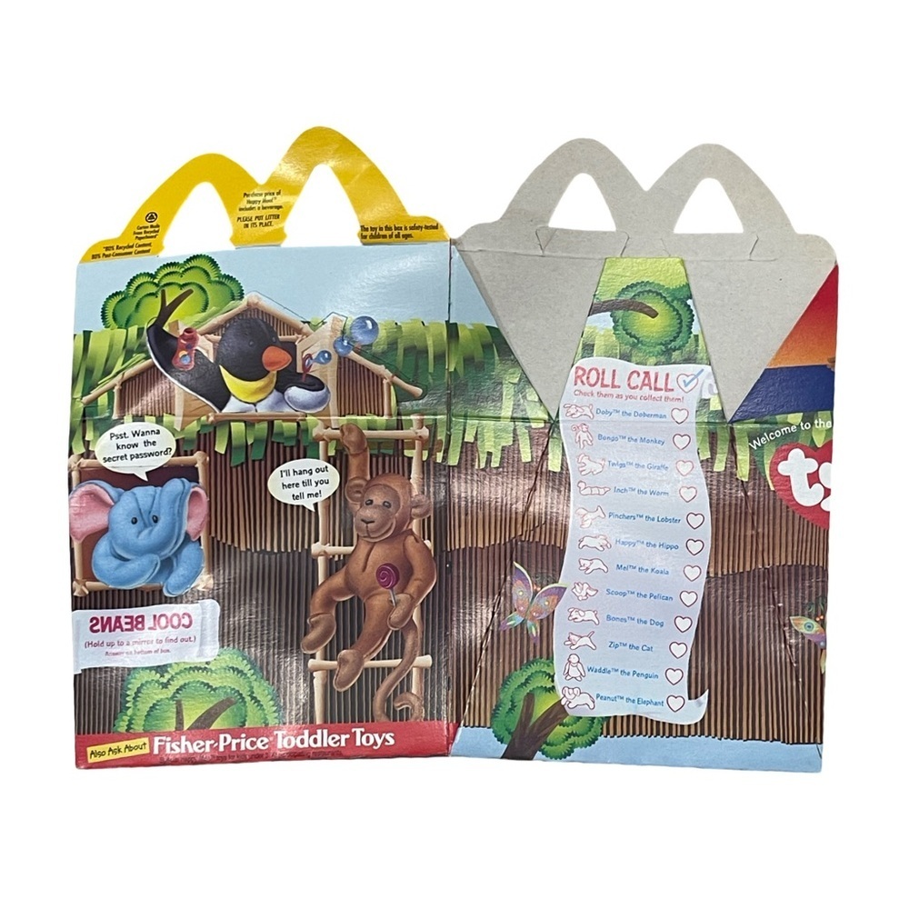 1999 McDonald's Happy Meal box designed for the Ty Teenie Beanie Babies promo - Picture 2 of 2